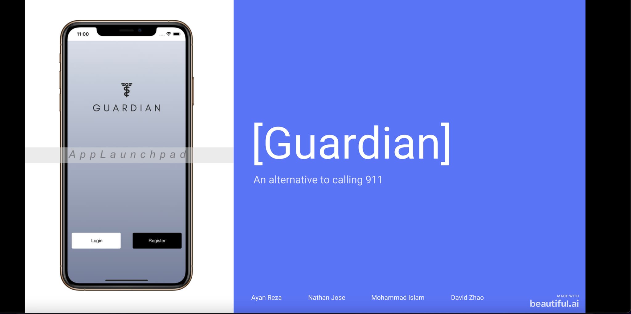 Guardian- an app that provides an alternative to 911